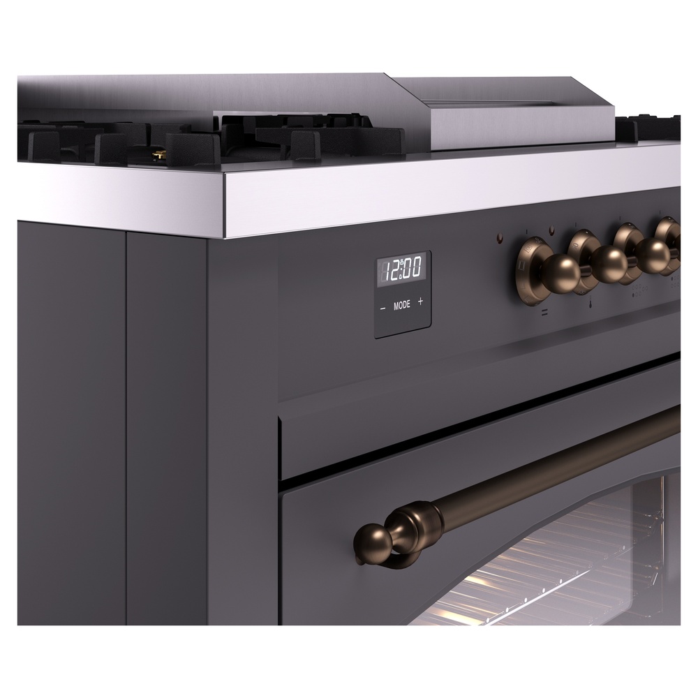 ILVE UP60FSNMPMGBLP Nostalgie II 60" Dual Fuel Range, details