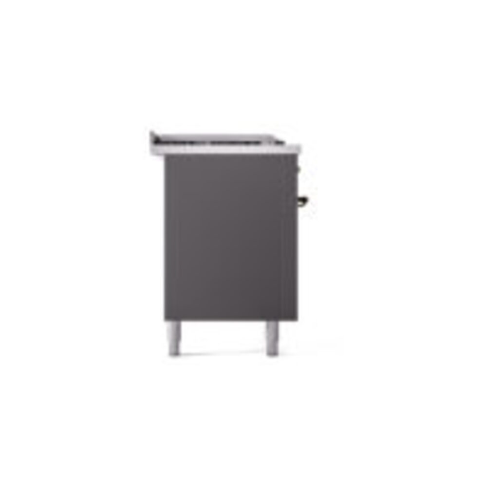ILVE UP60FSNMPMGBLP Nostalgie II 60" Dual Fuel Range, left side view