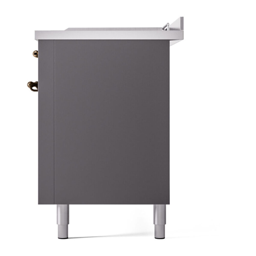 ILVE UP60FSNMPMGBLP Nostalgie II 60" Dual Fuel Range, right side view