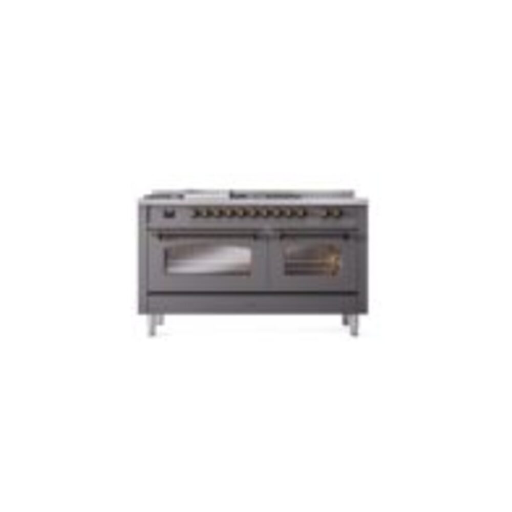 ILVE UP60FSNMPMGB Nostalgie II 60" Dual Fuel Range, front view