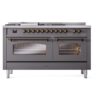 ILVE UP60FSNMPMGB Nostalgie II 60" Dual Fuel Range, front view