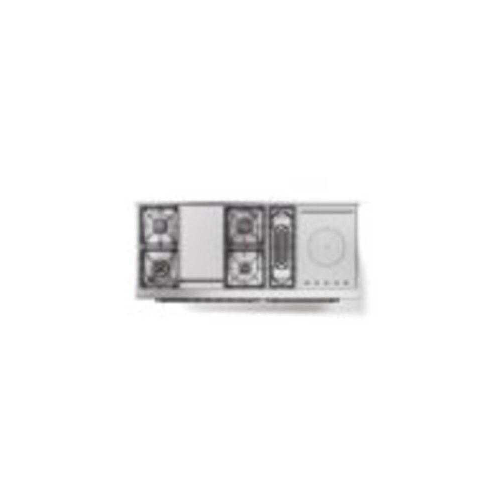 ILVE UP60FSNMPMGB Nostalgie II 60" Dual Fuel Range, top view