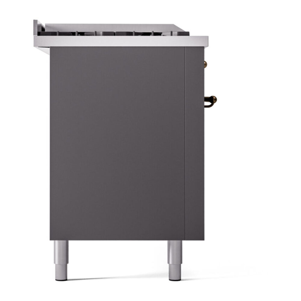 ILVE UP60FSNMPMGB Nostalgie II 60" Dual Fuel Range, left side view