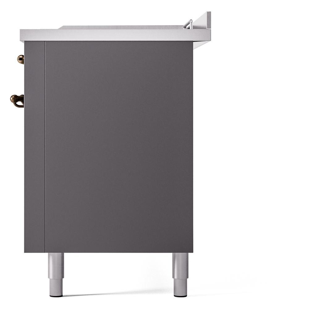 ILVE UP60FSNMPMGB Nostalgie II 60" Dual Fuel Range, right side view