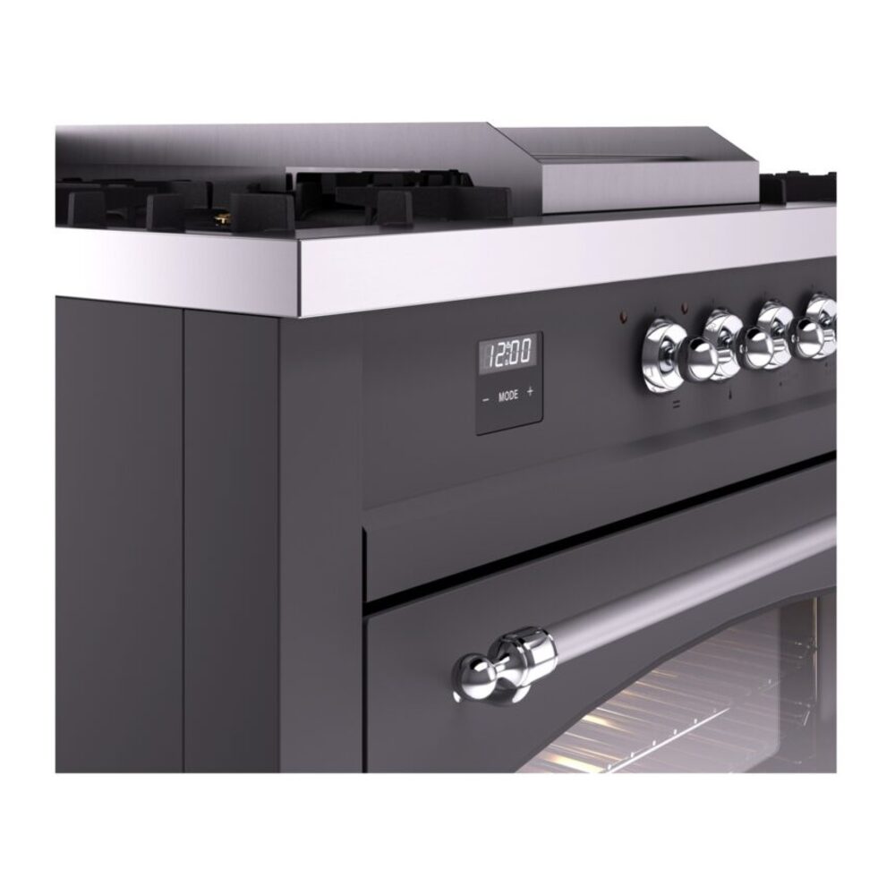 ILVE UP60FSNMPMGCLP Nostalgie II 60" Dual Fuel Range, details