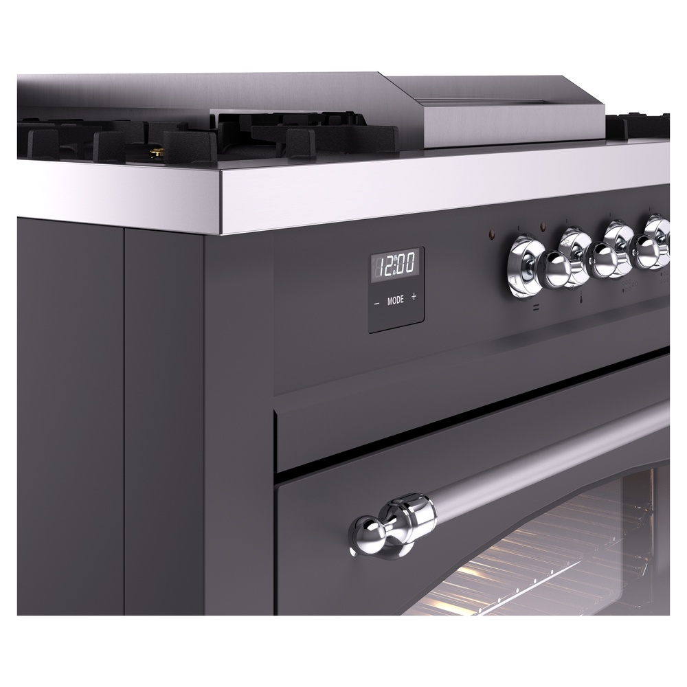 ILVE UP60FSNMPMGCLP Nostalgie II 60" Dual Fuel Range, details