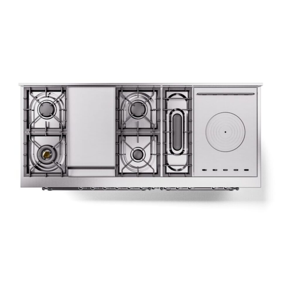 ILVE UP60FSNMPMGCLP Nostalgie II 60" Dual Fuel Range, top view
