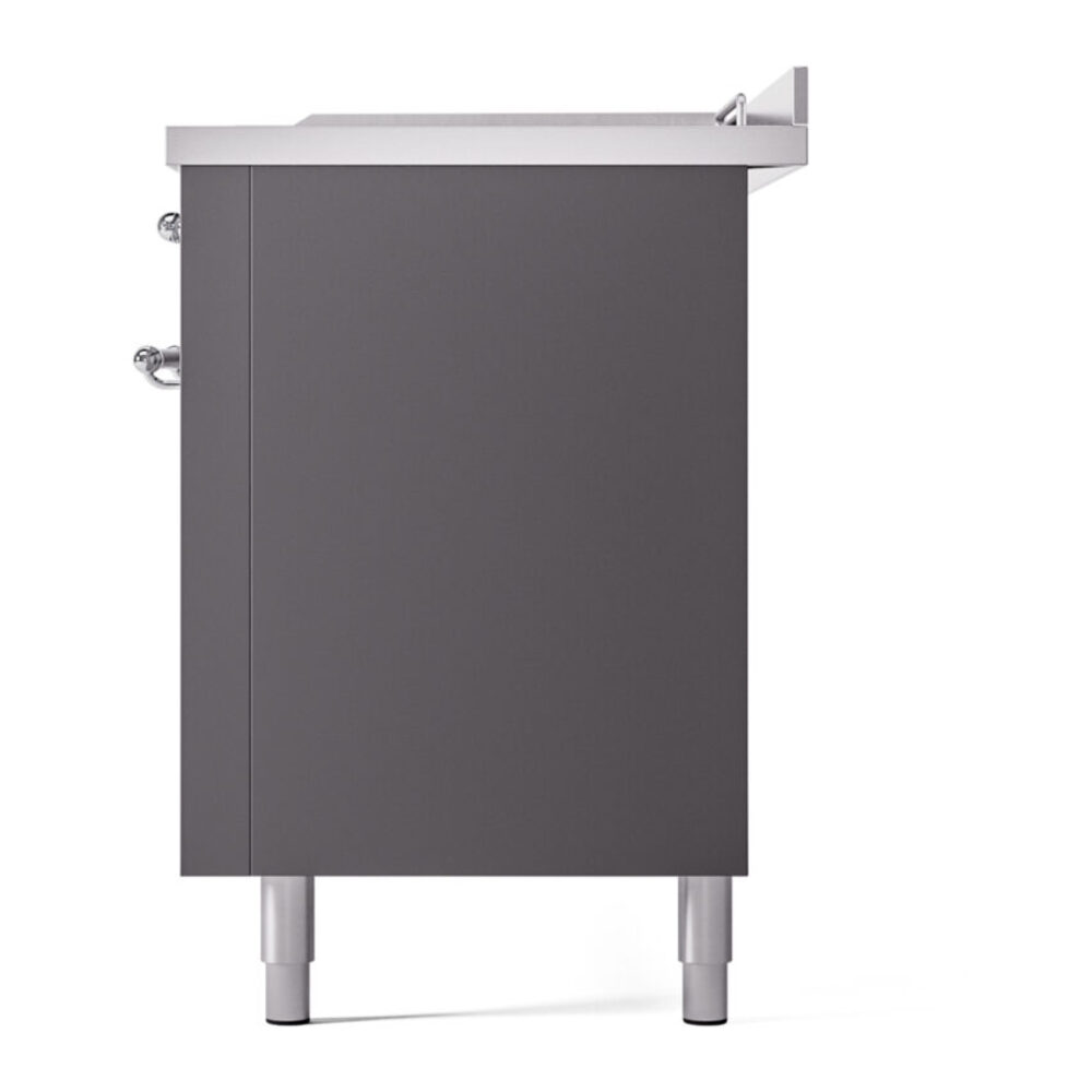 ILVE UP60FSNMPMGCLP Nostalgie II 60" Dual Fuel Range, right side view