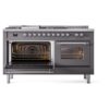 ILVE UP60FSNMPMGC Nostalgie II 60" Dual Fuel Range, main oven door opened