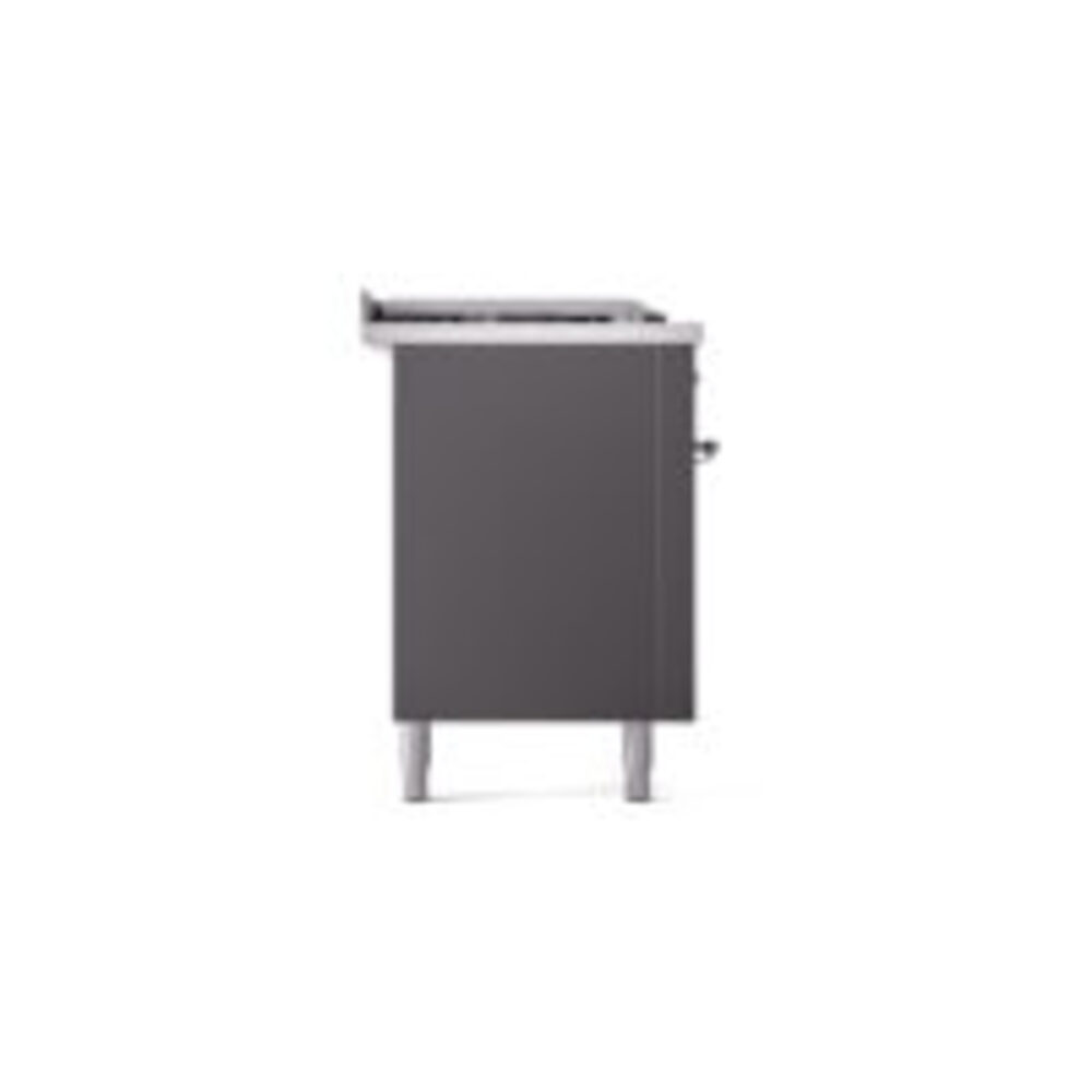 ILVE UP60FSNMPMGC Nostalgie II 60" Dual Fuel Range, left side view