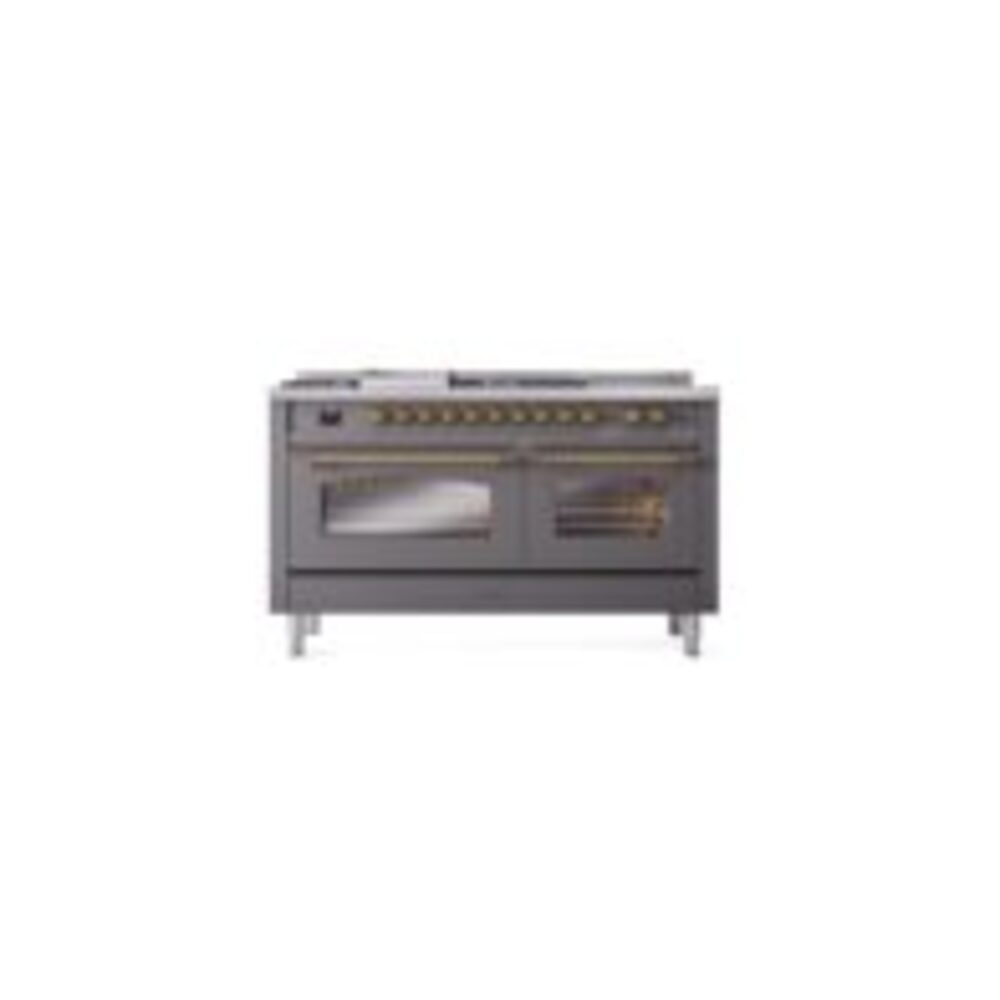 ILVE UP60FSNMPMGG Nostalgie II 60" Dual Fuel Range, front view