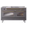 ILVE UP60FSNMPMGG Nostalgie II 60" Dual Fuel Range, front view