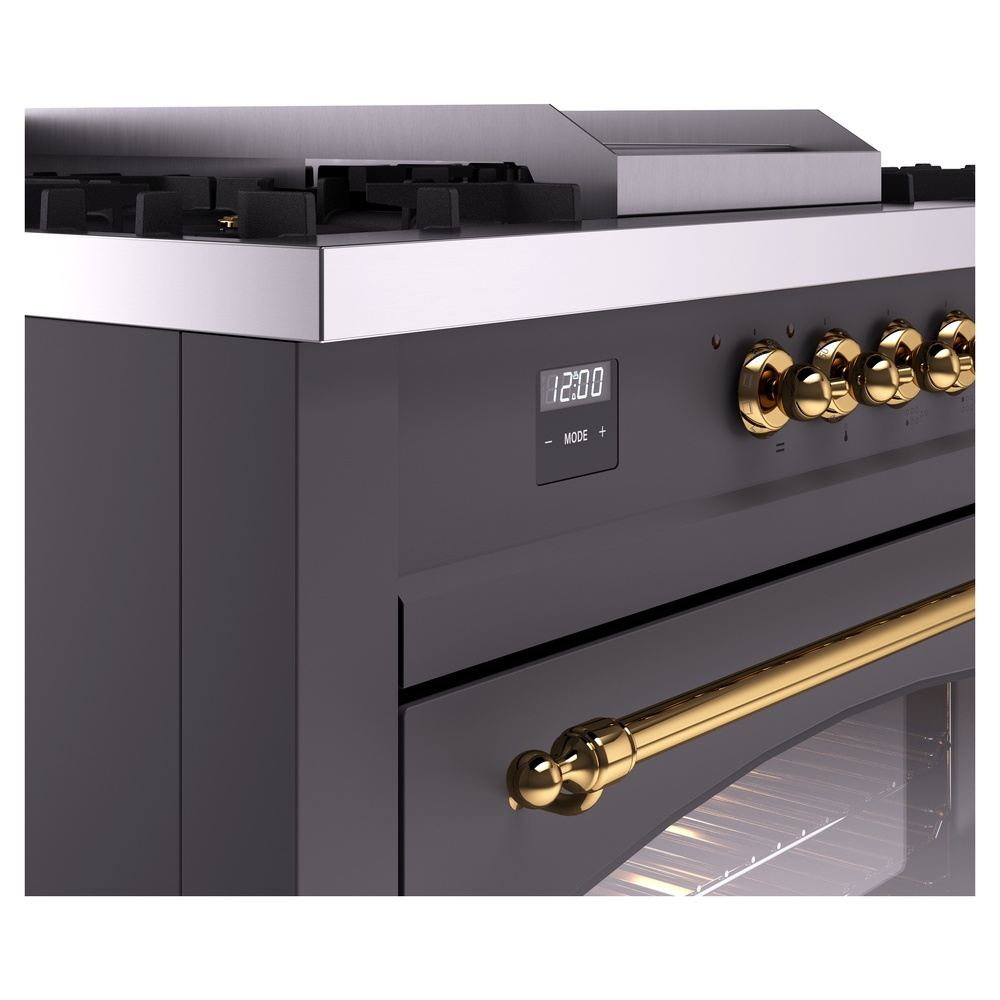 ILVE UP60FSNMPMGG Nostalgie II 60" Dual Fuel Range, details