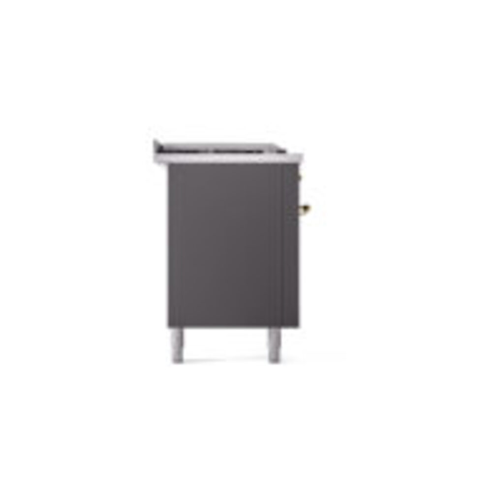 ILVE UP60FSNMPMGG Nostalgie II 60" Dual Fuel Range, left side view