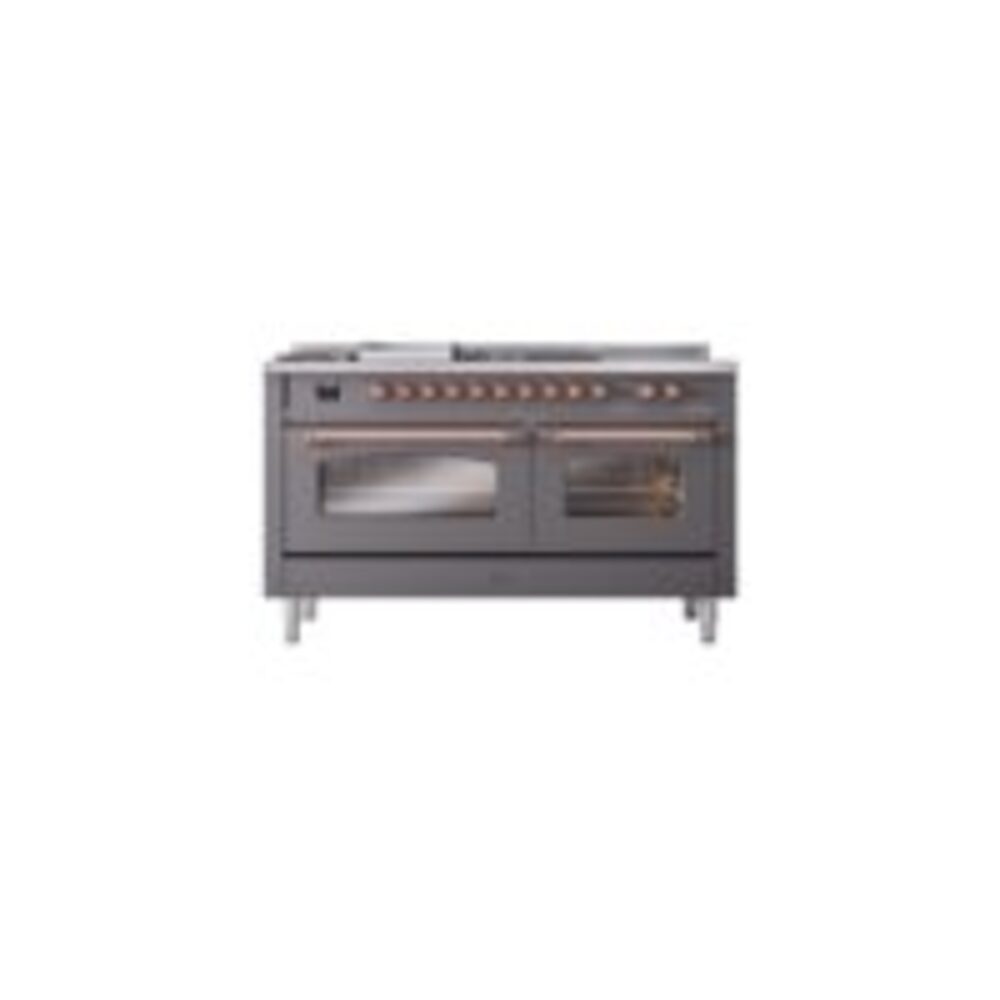 ILVE UP60FSNMPMGPLP Nostalgie II 60" Dual Fuel Range, front view