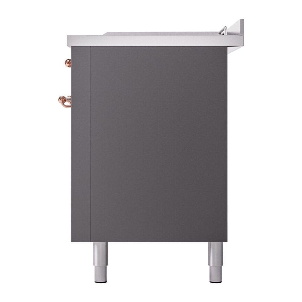 ILVE UP60FSNMPMGPLP Nostalgie II 60" Dual Fuel Range, right side view