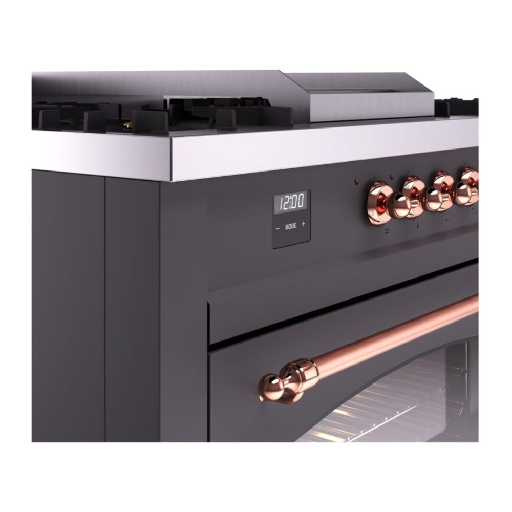 ILVE UP60FSNMPMGP Nostalgie II 60" Dual Fuel Range, details