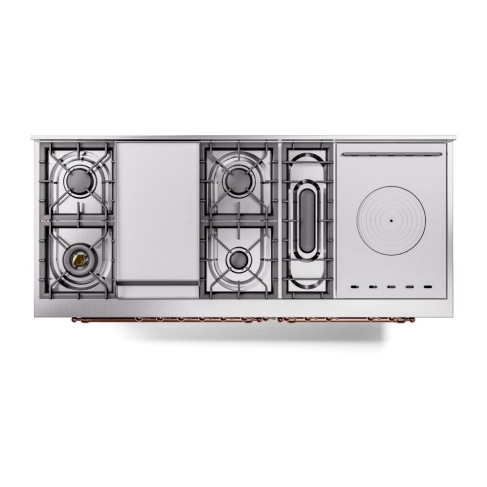 ILVE UP60FSNMPMGP Nostalgie II 60" Dual Fuel Range, top view