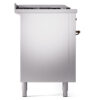 ILVE UP60FSNMPSSBLP Nostalgie II 60" Dual Fuel Range, left side view