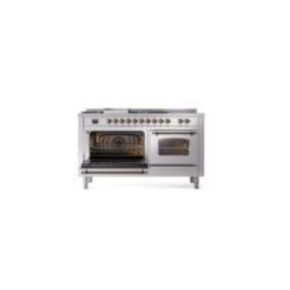 ILVE UP60FSNMPSSB Nostalgie II 60" Dual Fuel Range, main oven door opened