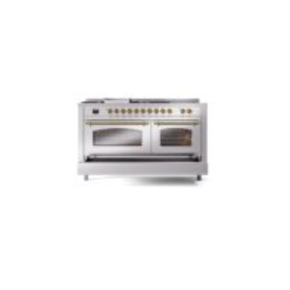 ILVE UP60FSNMPSSGLP Nostalgie II 60" Dual Fuel Range, drawer opened