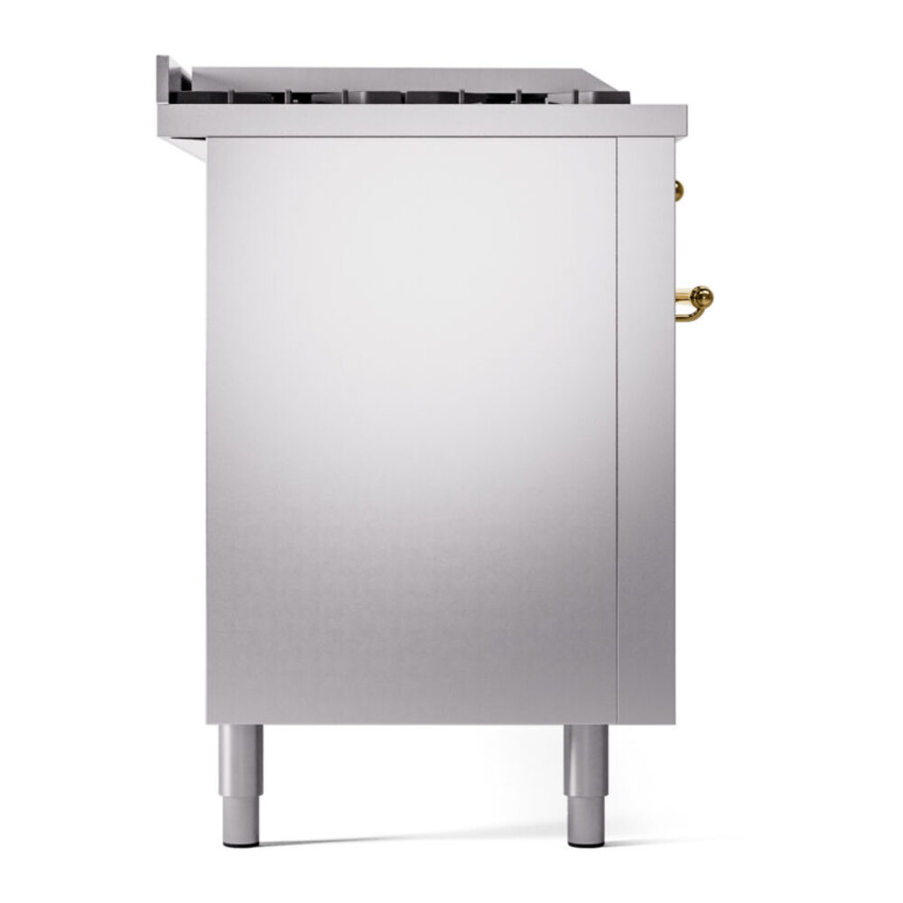 ILVE UP60FSNMPSSGLP Nostalgie II 60" Dual Fuel Range, left side view