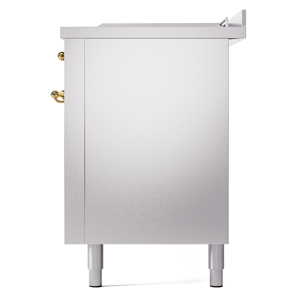 ILVE UP60FSNMPSSGLP Nostalgie II 60" Dual Fuel Range, right side view
