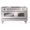ILVE UP60FSNMPSSG Nostalgie II 60" Dual Fuel Range, front view