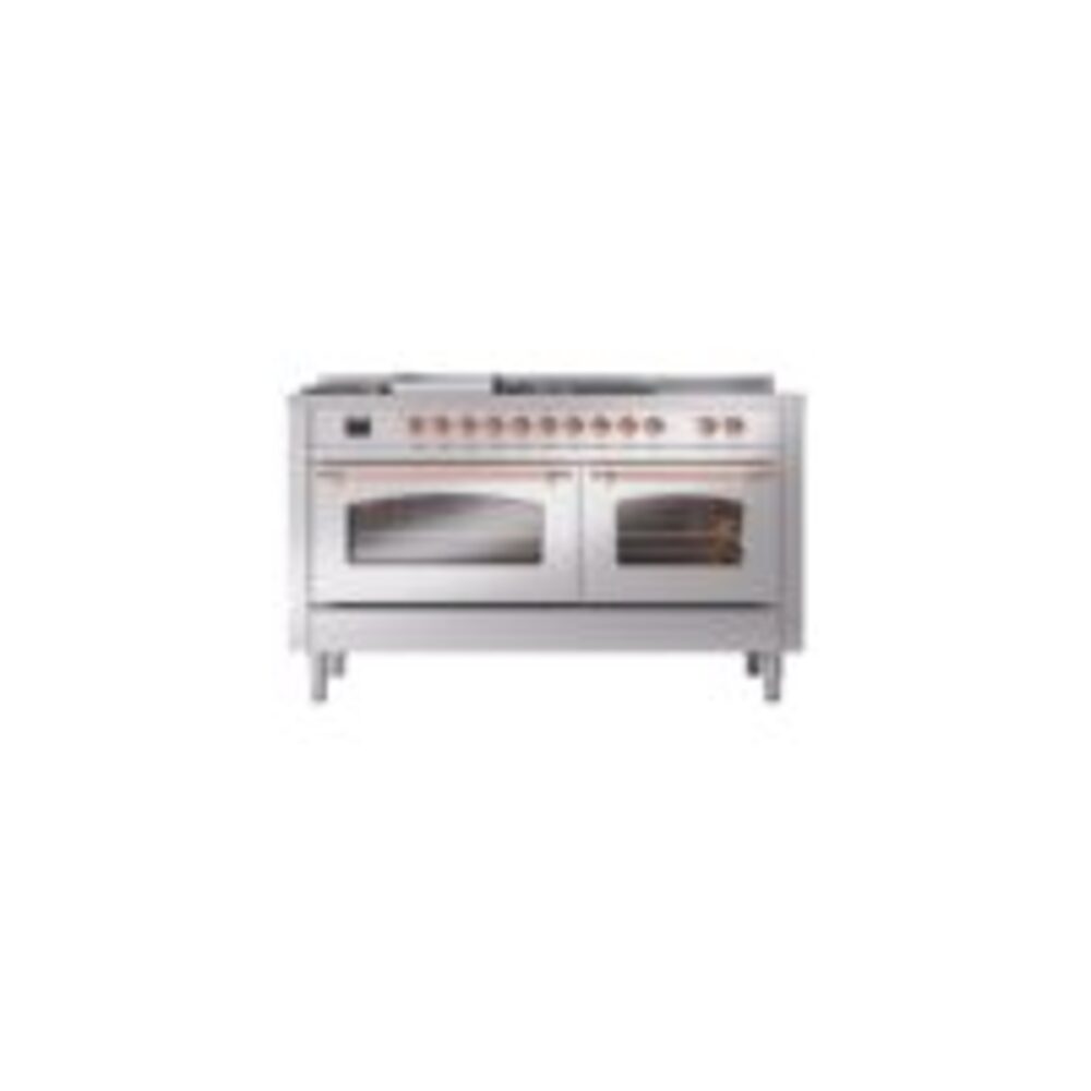 ILVE UP60FSNMPSSPLP Nostalgie II 60" Dual Fuel Range, front view
