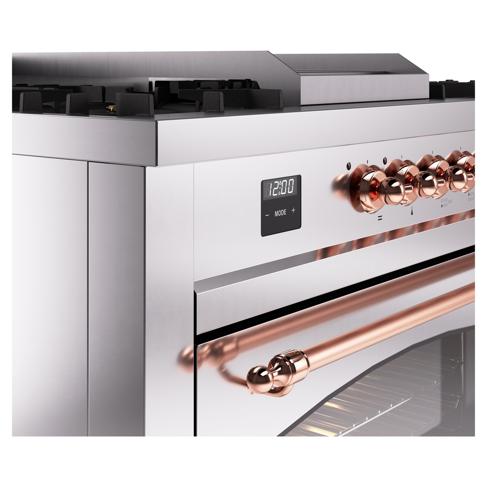 ILVE UP60FSNMPSSPLP Nostalgie II 60" Dual Fuel Range, details