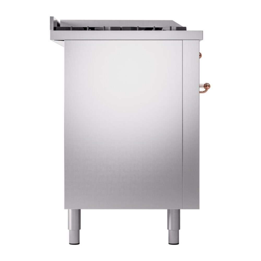 ILVE UP60FSNMPSSPLP Nostalgie II 60" Dual Fuel Range, left side view