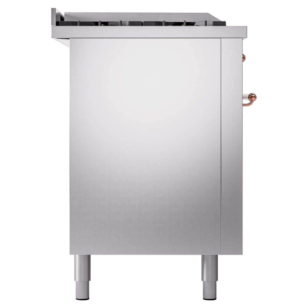 ILVE UP60FSNMPSSPLP Nostalgie II 60" Dual Fuel Range, left side view