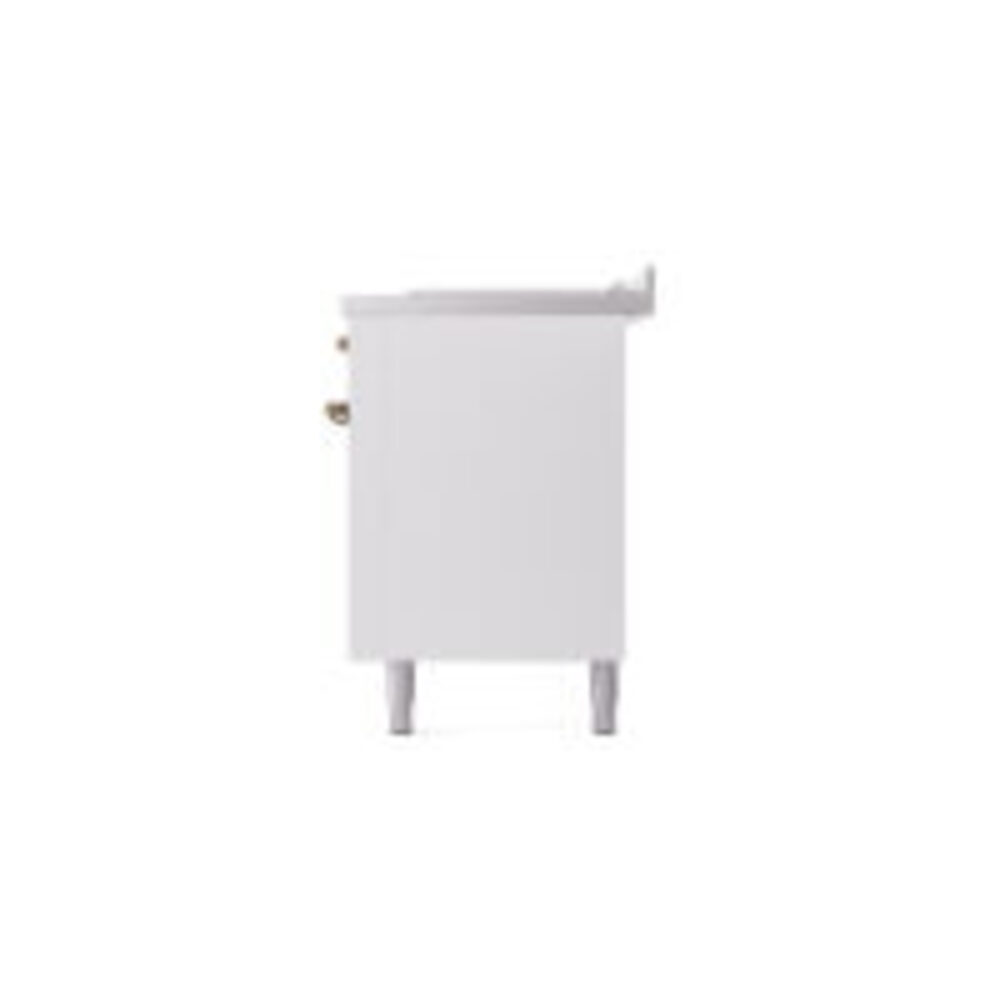 ILVE UP60FSNMPWHBLP Nostalgie II 60" Dual Fuel Range, right side view