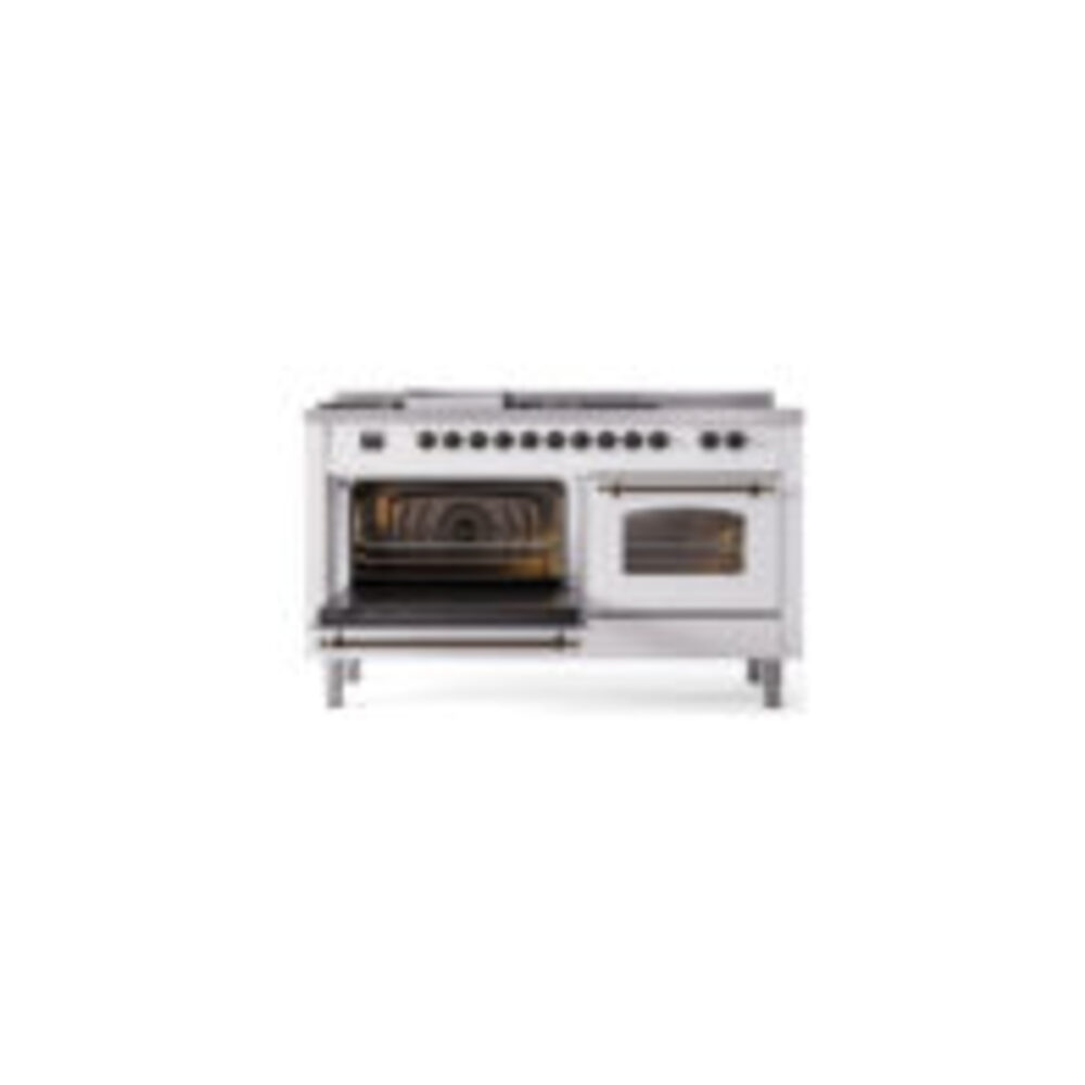 ILVE UP60F Nostalgie II 60 inch Dual Fuel Range with 5.8 cu. ft. Total Double Oven Capacity