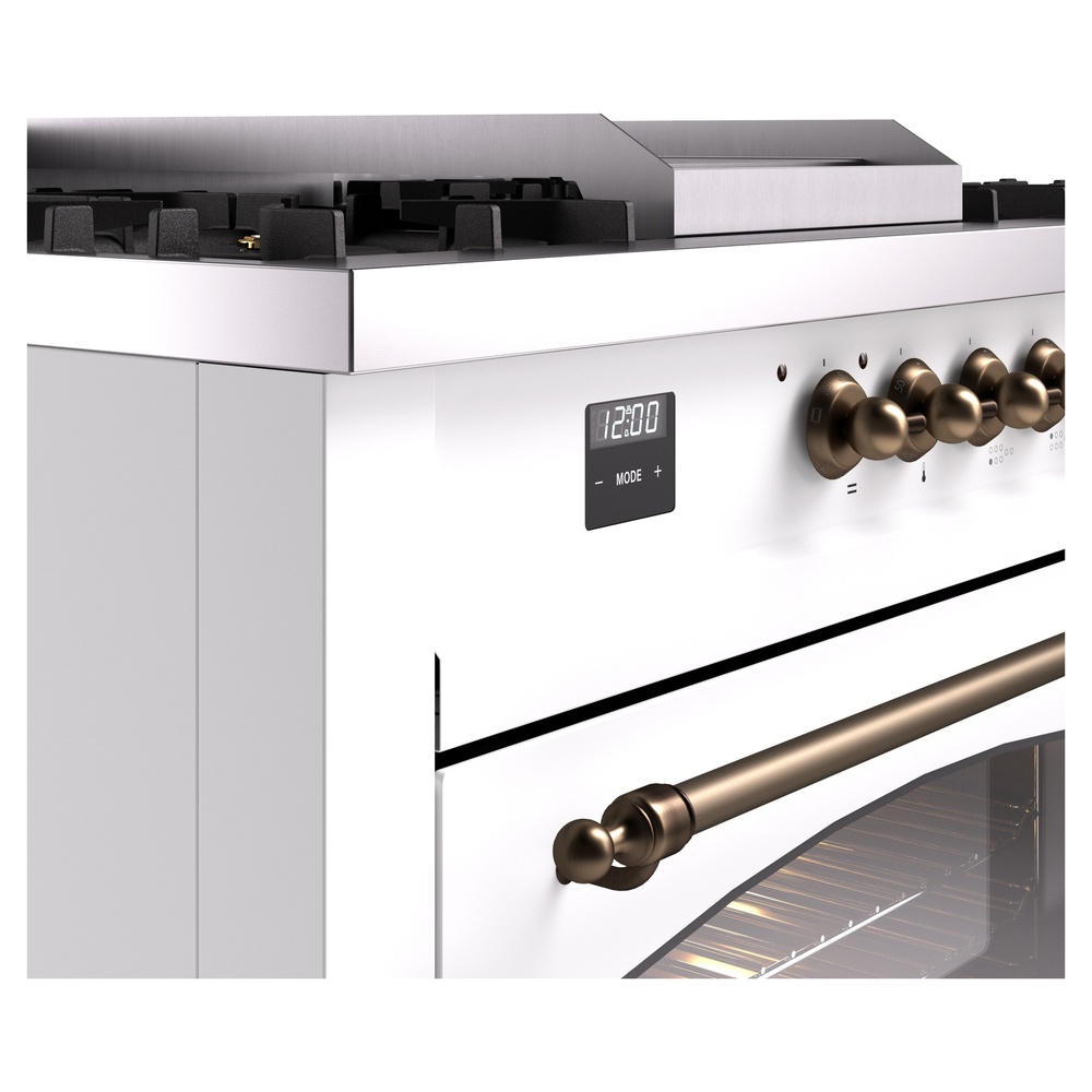 ILVE UP60FSNMPWHB Nostalgie II 60" Dual Fuel Range, details
