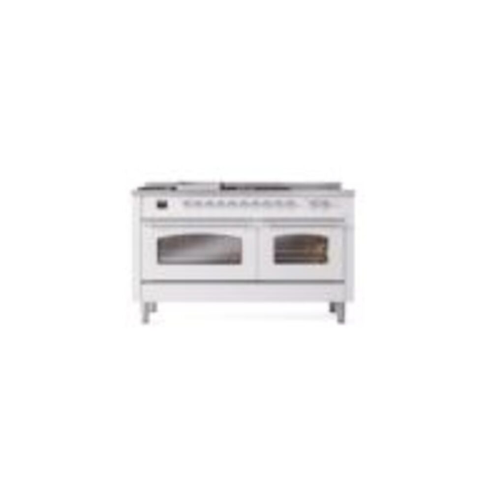 ILVE UP60FSNMPWHCLP Nostalgie II 60" Dual Fuel Range, front view