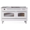 ILVE UP60FSNMPWHCLP Nostalgie II 60" Dual Fuel Range, front view
