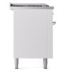ILVE UP60FSNMPWHCLP Nostalgie II 60" Dual Fuel Range, left side view