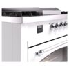ILVE UP60FSNMPWHC Nostalgie II 60" Dual Fuel Range, details