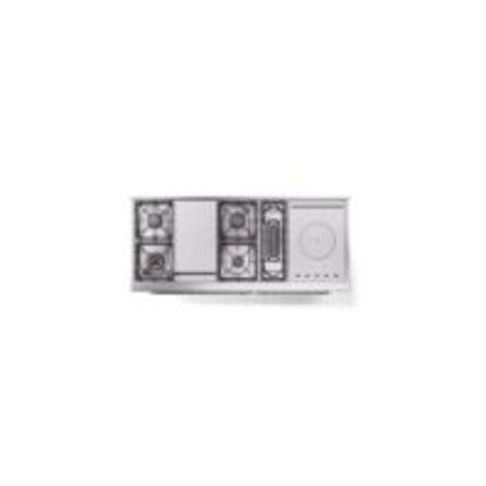 ILVE UP60FSNMPWHC Nostalgie II 60" Dual Fuel Range, top view