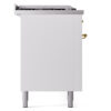 ILVE UP60FSNMPWHGLP Nostalgie II 60" Dual Fuel Range, left side view