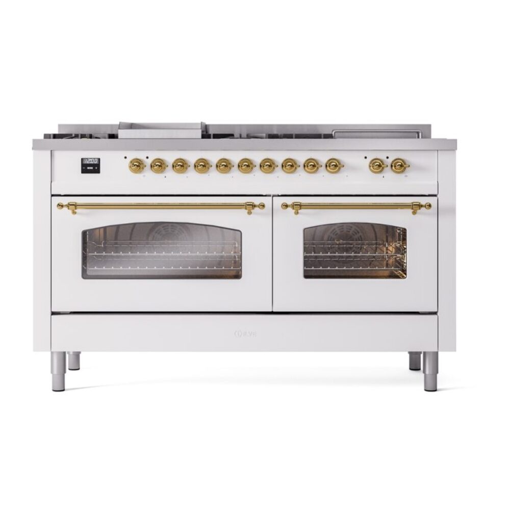 ILVE UP60FSNMPWHG Nostalgie II 60" Dual Fuel Range, front view