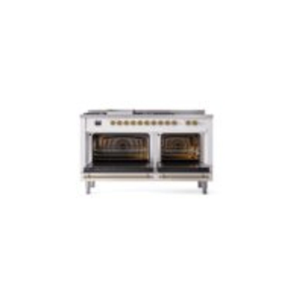 ILVE UP60FSNMPWHG Nostalgie II 60" Dual Fuel Range, oven doors opened