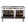 ILVE UP60FSNMPWHG Nostalgie II 60" Dual Fuel Range, oven doors opened