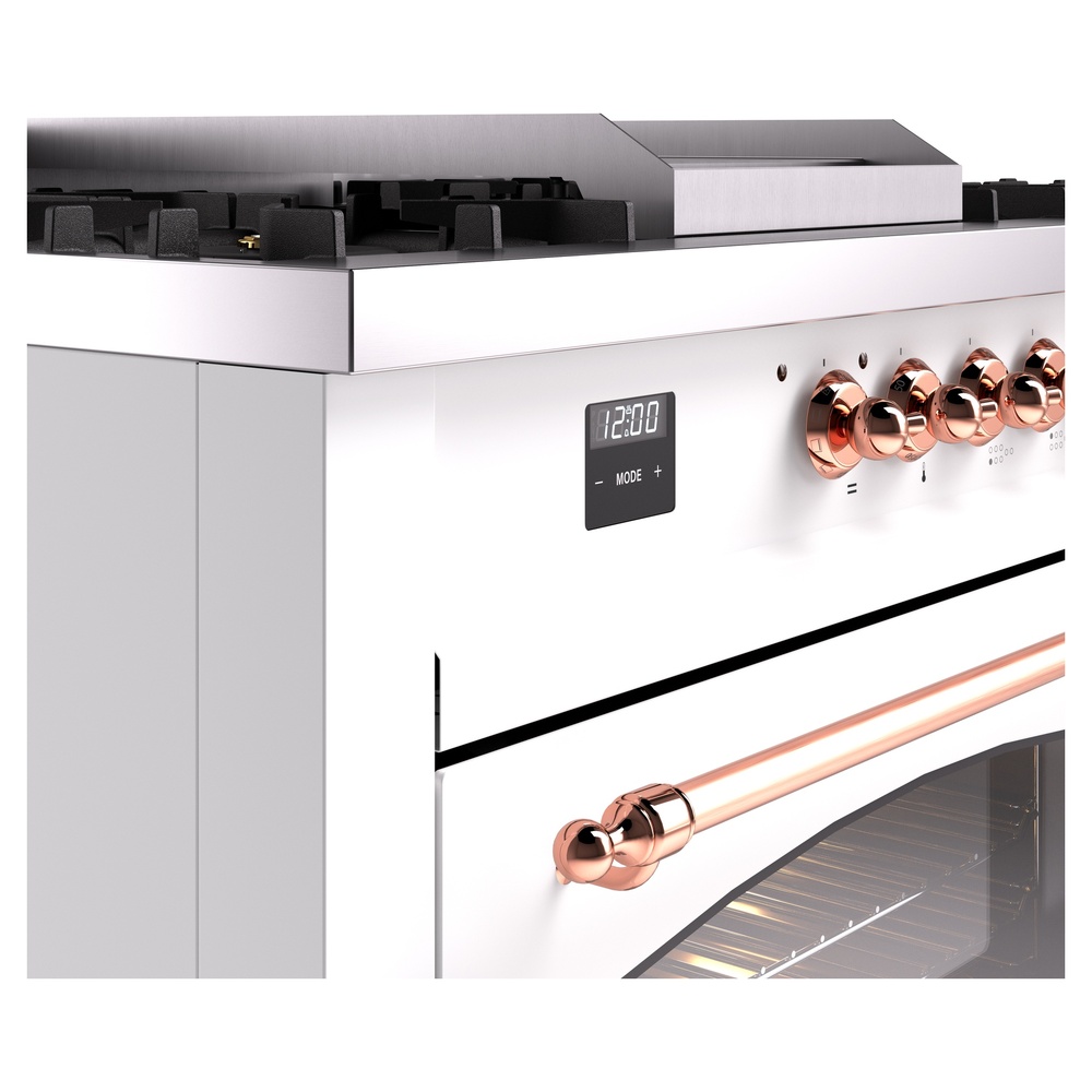 ILVE UP60FSNMPWHPLP Nostalgie II 60" Dual Fuel Range, details
