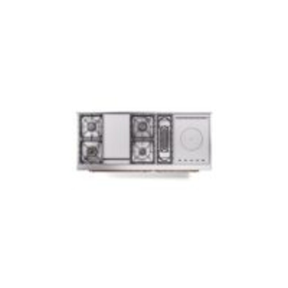 ILVE UP60FSNMPWHP Nostalgie II 60" Dual Fuel Range, top view