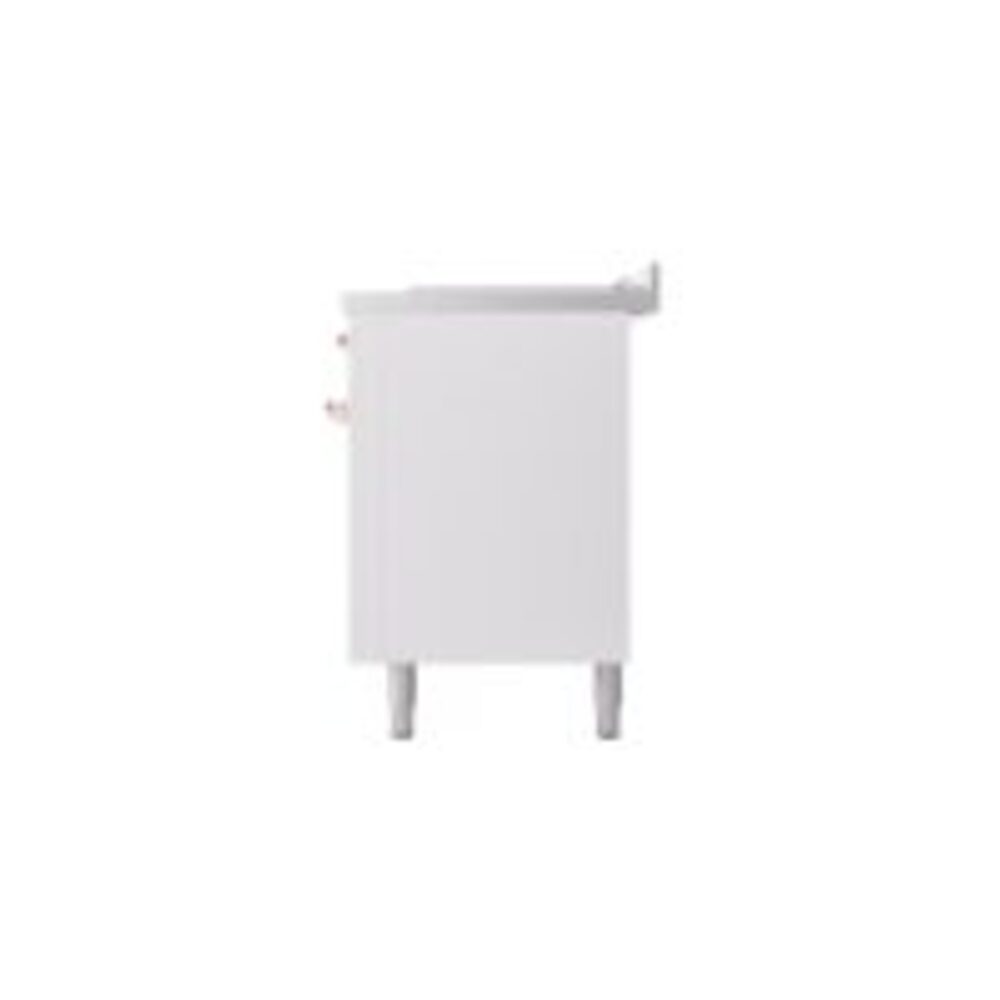 ILVE UP60FSNMPWHP Nostalgie II 60" Dual Fuel Range, right side view
