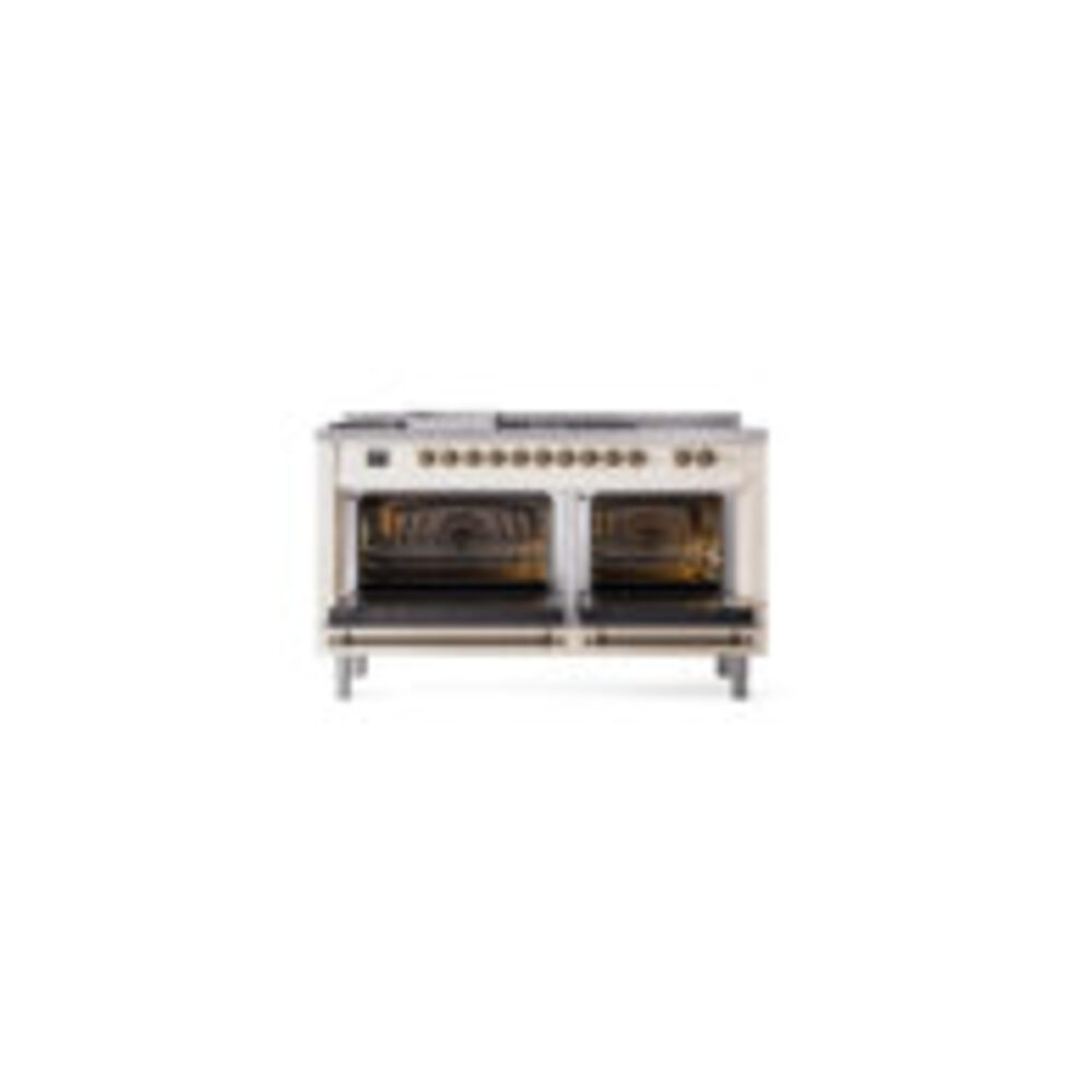 ILVE_UP60FSQNMPAWB_Nostalgie_II_Dual_Fuel_Range_oven_door_opened