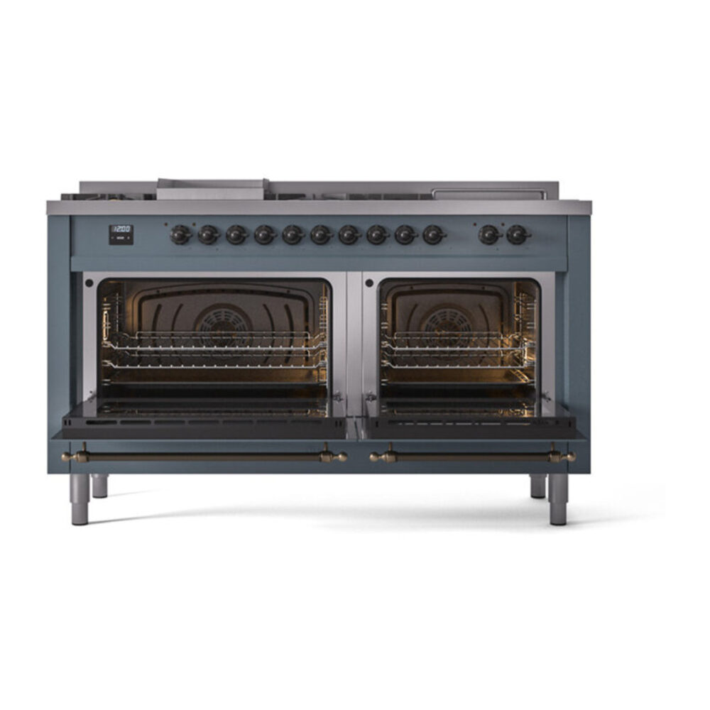 ILVE_UP60FSQNMPBGBLP_Nostalgie_II_Dual_Fuel_Range_oven_door_opened