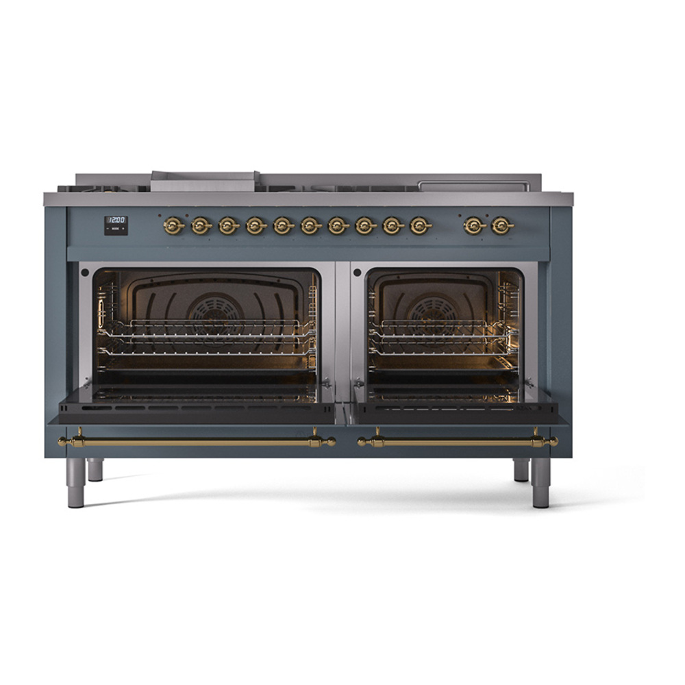 ILVE_UP60FSQNMPBGGLP_Nostalgie_II_Dual_Fuel_Range_oven_door_opened